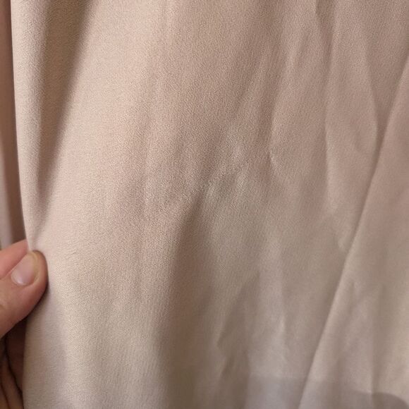 Bhldn Sachin & Babi Tnasy Blush Pink Ruffle Wrap Maxi Dress Gown Size 8 - Picture 4 of 10